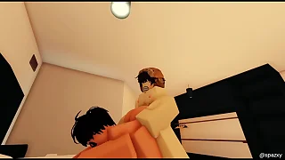Femboy Gets Dicked Down and Rim by Muscular Guy [ROBLOX]